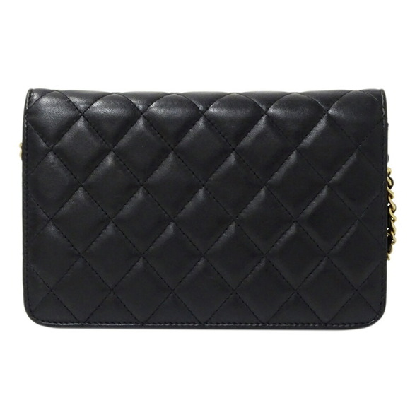 CHANEL Authentic Black Lambskin Leather Wallet - Picture 3 of 16